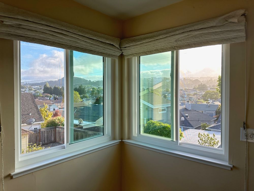 White Vinyl Sliding Windows — Window Replacement by Golden State Windows in the San Francisco Bay Area